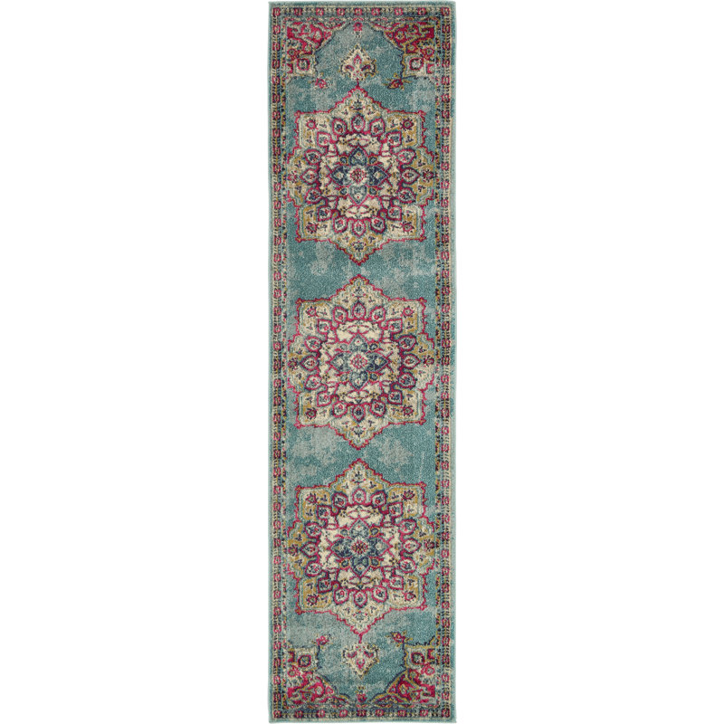 Colfin Washable Oriental Indoor Rug, Runner 2'7" x 10'