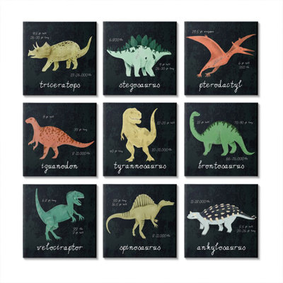 " Interesting Dinosaur Facts With Colorful Illustrations " by Daphne Polselli 9 - Pieces