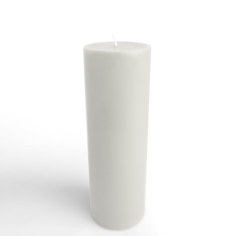 Pillar Candles Unscented Pillar Candle, White