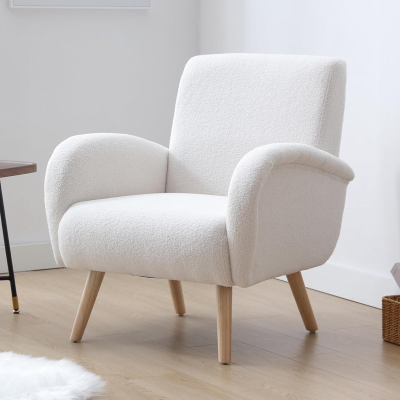 Manufactured Wood Accent Stool, White