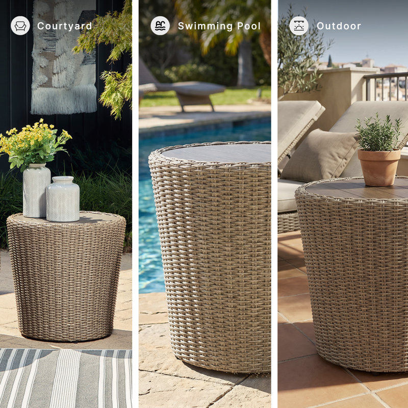Danson Rattan Side Table