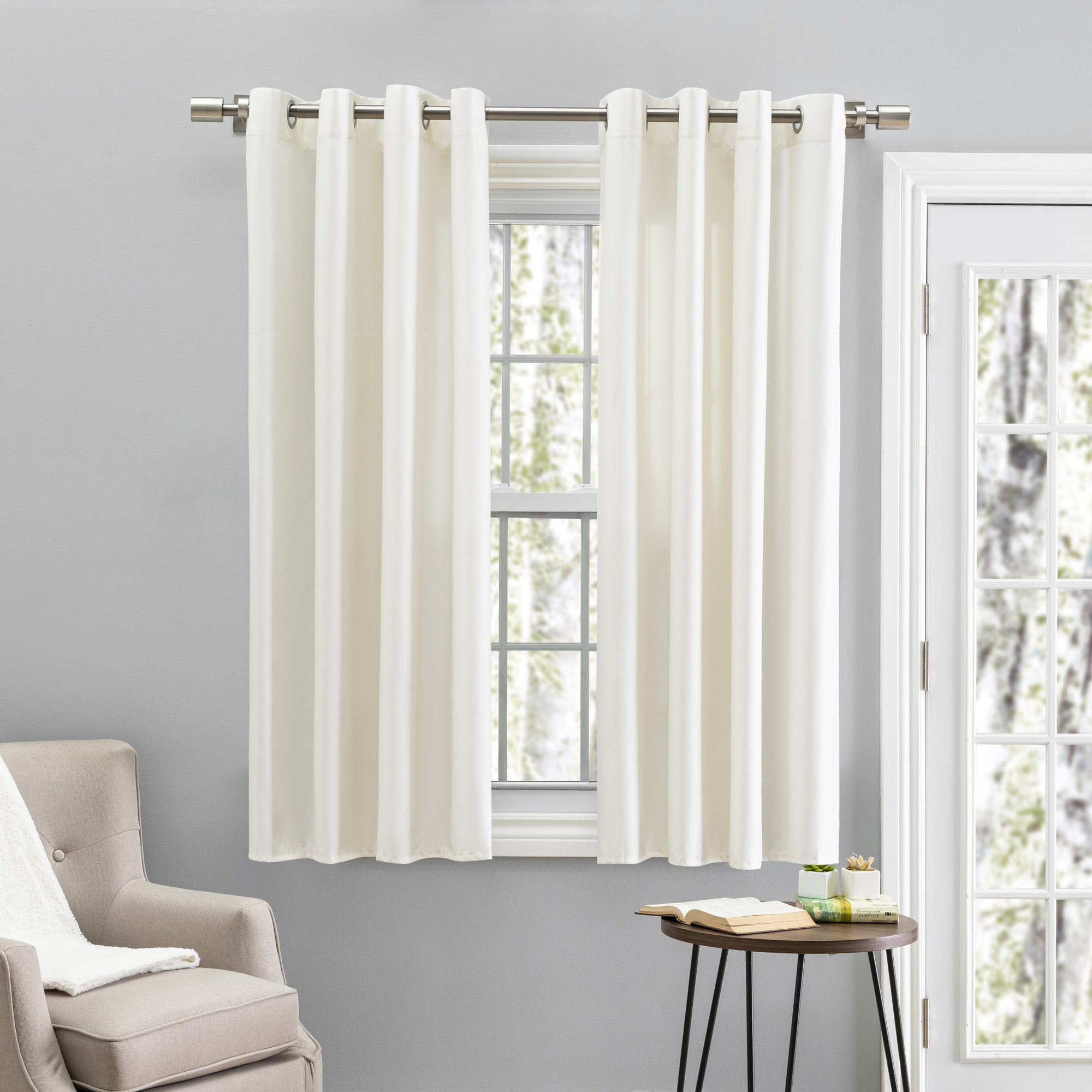 Room Darkening Synthetic Curtain, Harvest, 56" W x 54" L