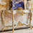 European-style solid wood console table.