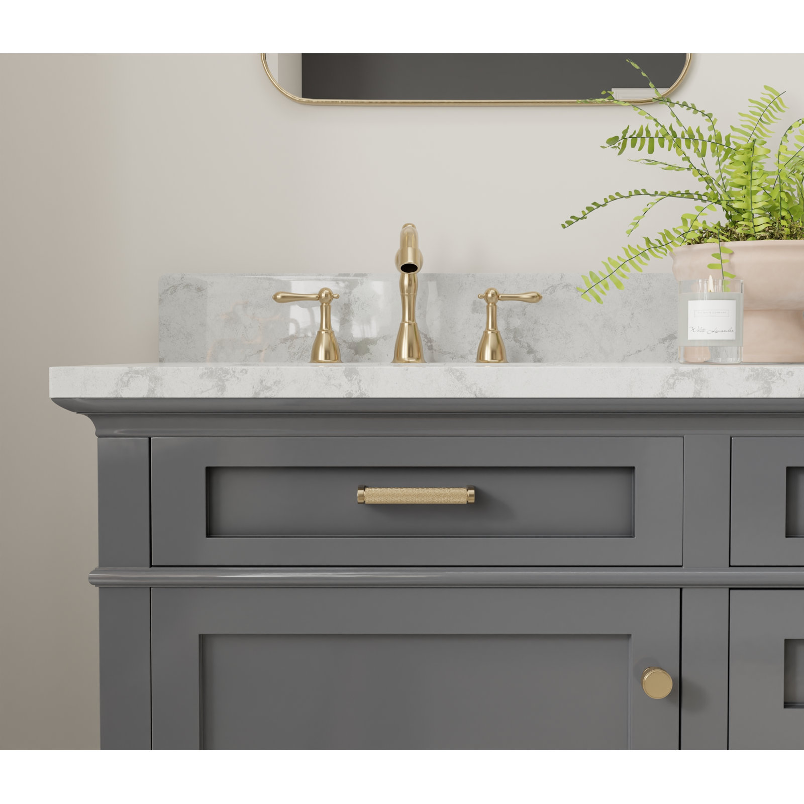 Kent Knurled Bar Cabinet Pull, Satin Brass, 4"