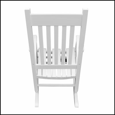 Comfortable Hardwood Rocker Chair for Various Outdoor Spaces, Durable and Relaxing Seating Solution