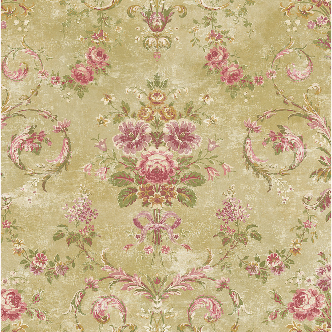 Ambor Tapestry 27' L x 27" W Wallpaper Roll Lark Manor™