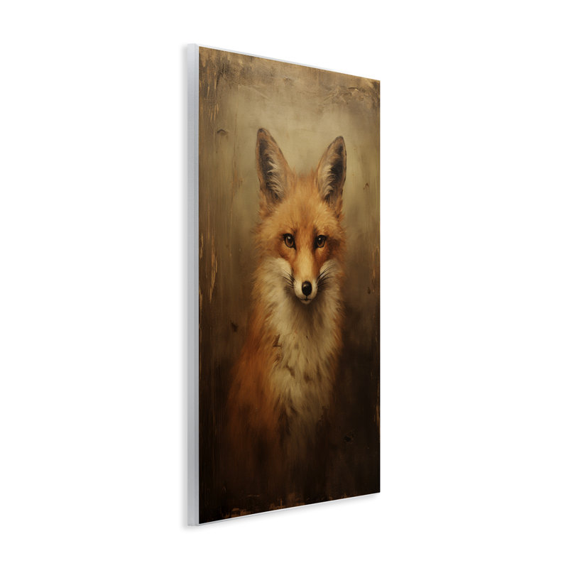 «Dark Fox Visage» par Petal Prints Design, H 19 po x l 13 po