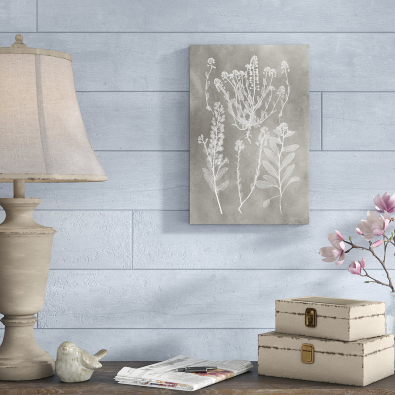 Herbarium Study III 1 Piece Painting on Canvas, 46cm H x 30cm W, Wrapped Canvas