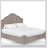 Queen Panel Bed In Sand Finish With Transitional Casual Design
