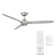 54" Blitzen 3 - Blade Smart Ceiling Fan With Remote Control Included, Works With Google Assistant, Amazon Alexa, iOS And Android APP