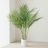 Faux Palm Plant in White Pot-1281912238