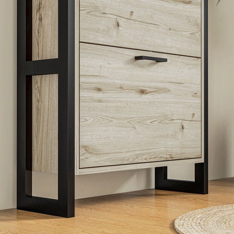 Armoire à chaussures industrielle avec 3 tiroirs rabattables