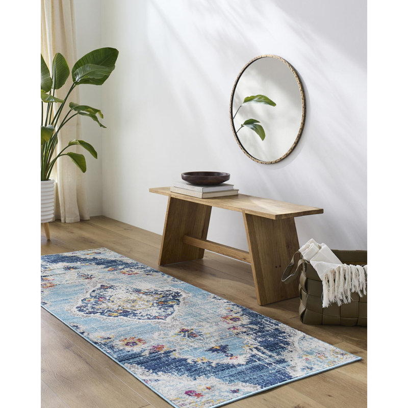 Tapis tissé à la machine Fleeman, Tapis de couloir 2 pi 7 po x 7 pi 3 po