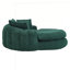 Canapé surdimensionné rembourré à billes avec mousse à mémoire de forme, 3 grands et 2 petits coussins, tissu chenille pour un confort et un soutien ultimes-130551432