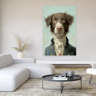 «Regency Dog Gentleman Elegant Vintage», art mural fantaisiste