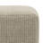 Zelma 18"W Upholstered PET Polyester Indoor/Outdoor Boho Square Pouf in Cream and Natural