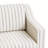 Bronnen Big And Wide Upholstered Pinstripe Light Brown Cushion Swivel Armchair with Removable Back and Seat Cushion-123469904