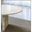Table basse ronde en marbre semi-poli, 70 cm x 32 cm, design discret pour salons élégants