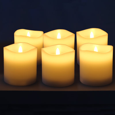 Jhara Unscented Flameless Pillar Candle