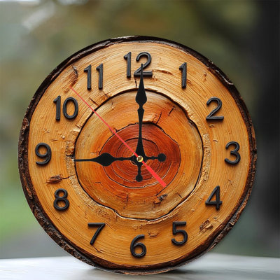 Horloge murale rustique
