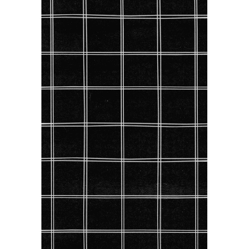 " Black And White Plaid ", 18" H x 12" W