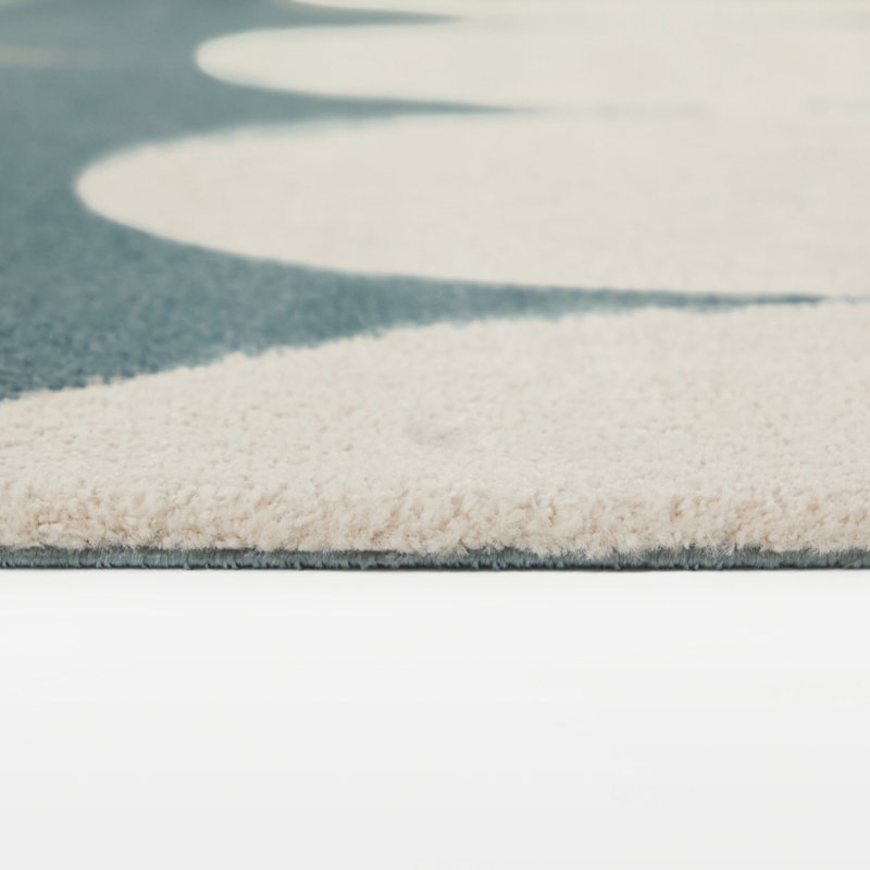 Tapis bleu clair Heintz, Rectangle 7 pi 10 po x 10 pi