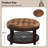 Farmhouse Upholstered Storage Tufted Ottoman with Free Tray-41044986