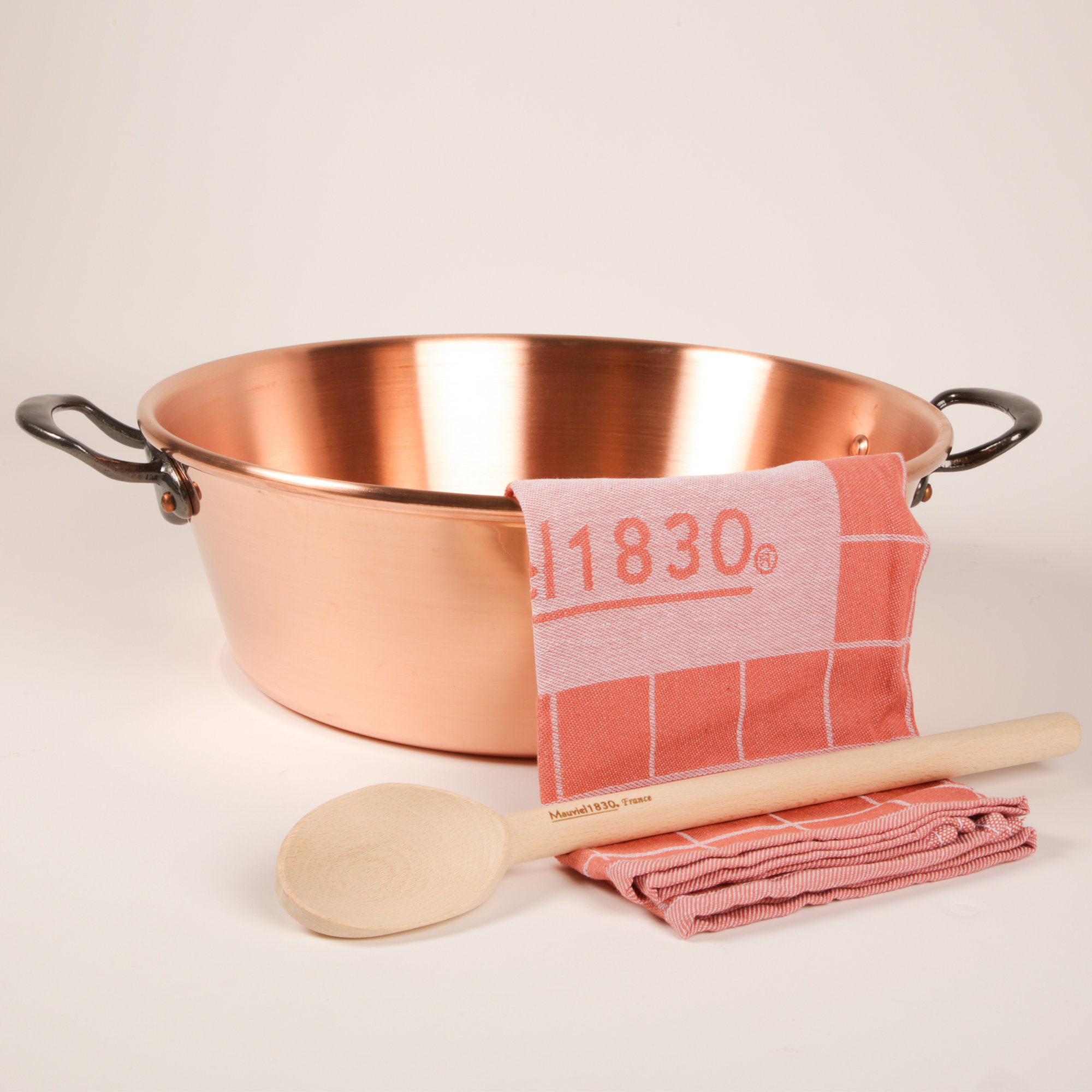 Mauviel Copper Cookware Set with Cast Iron Handles - 12 Piece