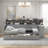 Wooden Multi-Functional Daybed With Storage Shelves, 2 Drawers And Study Desk-658382877