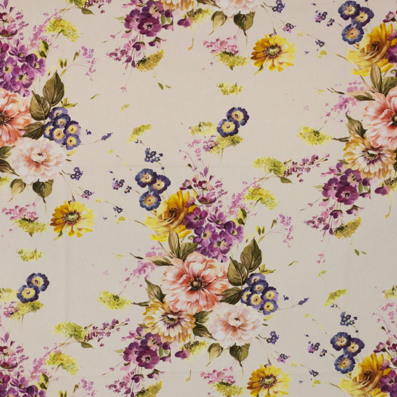 Rose Hill 100% Cotton Fabric, Wisteria