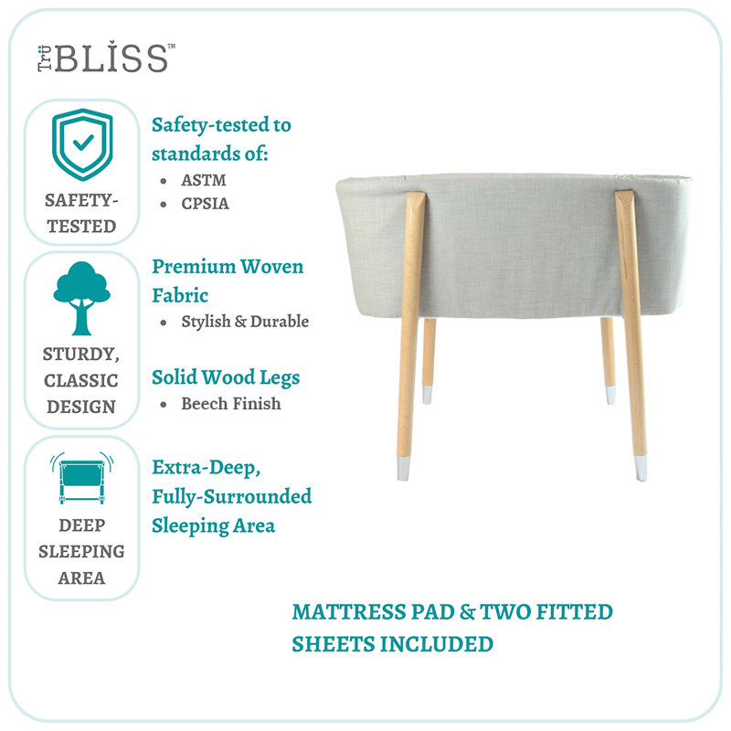 Sova Bassinet - Pink, Gray