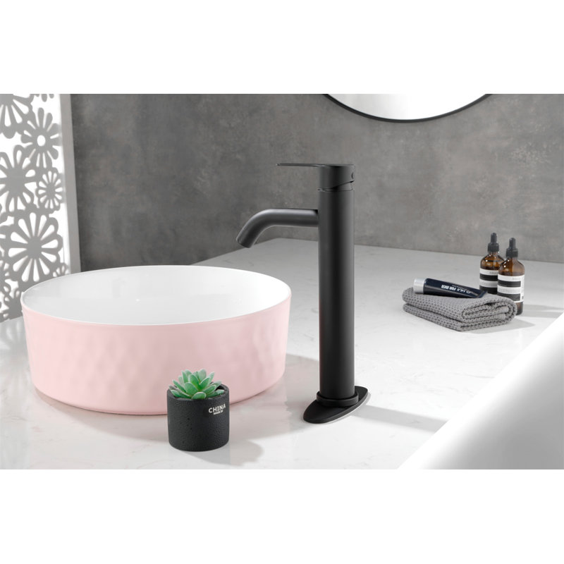 Single Handle Bathroom Vanity Sink Faucet, Matte Black