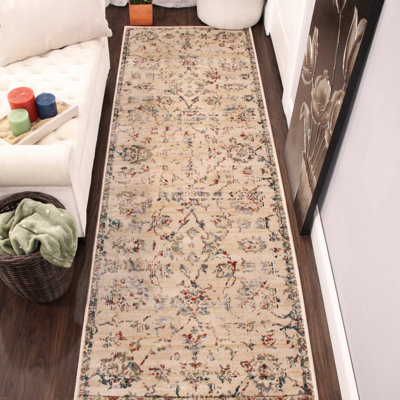 Tapis de couloir intérieur médaillon 100% polypropylène
