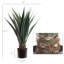 Plante grasse artificielle 31,5 "en pot noir