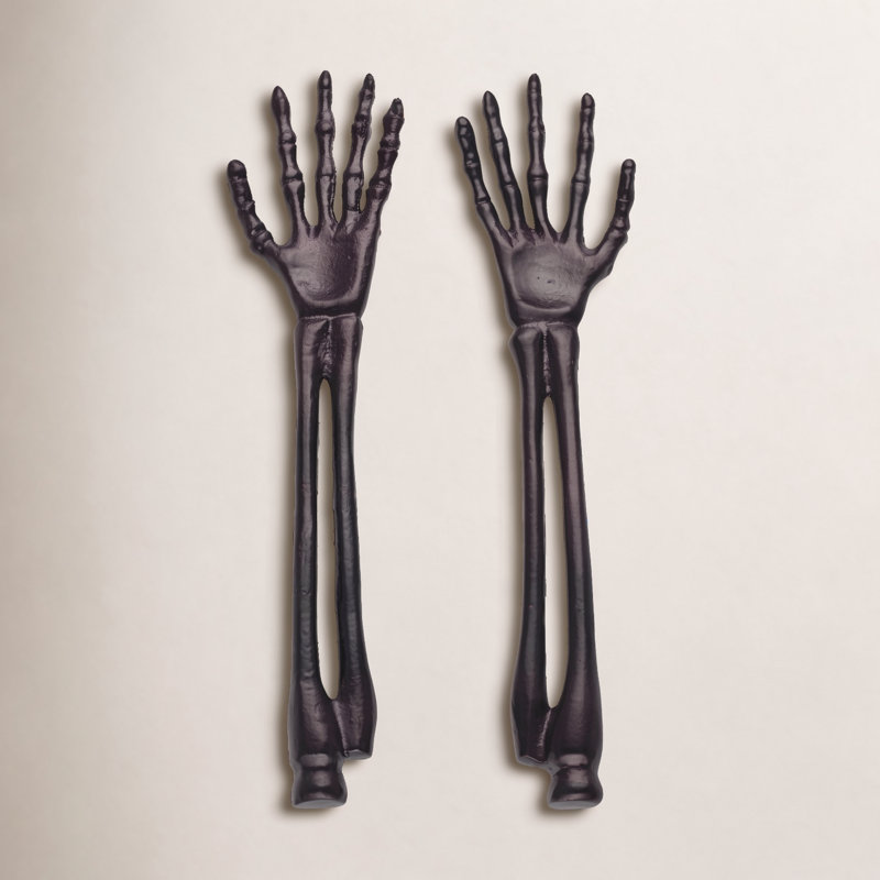 Oneida Skeleton Satin Black 2-Piece Salad Servers