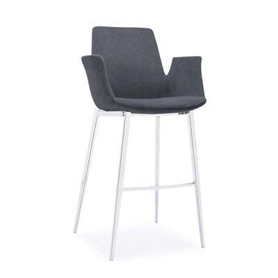 Gabriella Upholstered Bar Stool with Metal Frame