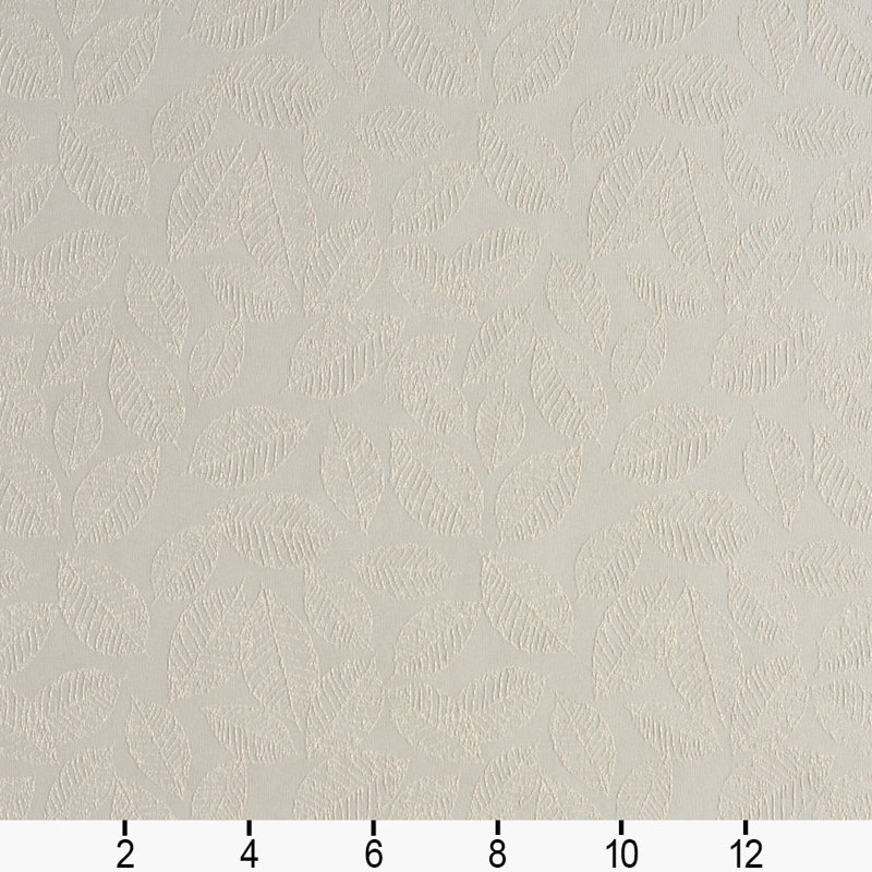 Tissu de feuille floral, Ivoire