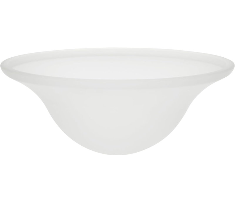 Abat-jour en verre givré encastré / semi-encastré # A79B2EE9D096453B88EF5300CE544396 1/2 trou central, 12-7 / 8 po de diamètre x 5 po de hauteur