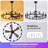 41" Wagon Wheel Chandelier with Fan-2042403338