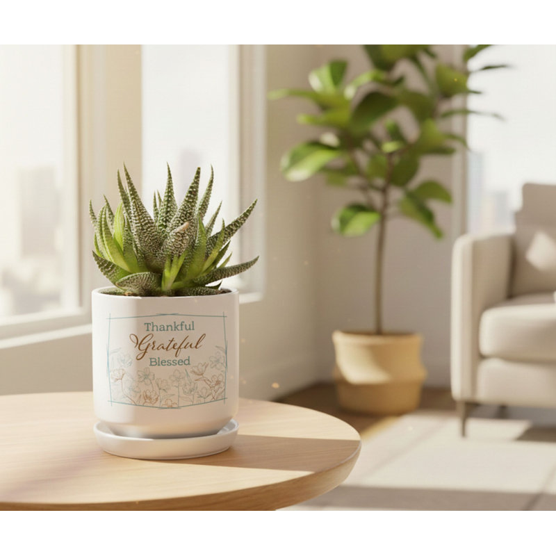 Planter Thankful Grateful Blessed