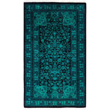Overdyed One-of-a-Kind 3' 1" X 5' 2" Hand Knotted Area Rug