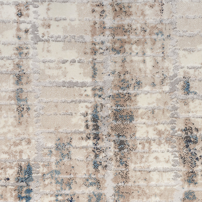 Abstract Indoor / Outdoor Rug, Rectangle 9' x 12'