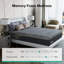 Matelas grand format Novilla de 12 pouces, matelas en mousse viscoélastique rafraîchissante de taille moyenne AiryFlow ™, tissu en soie glacée, infusé de thé vert-564786359-564786357
