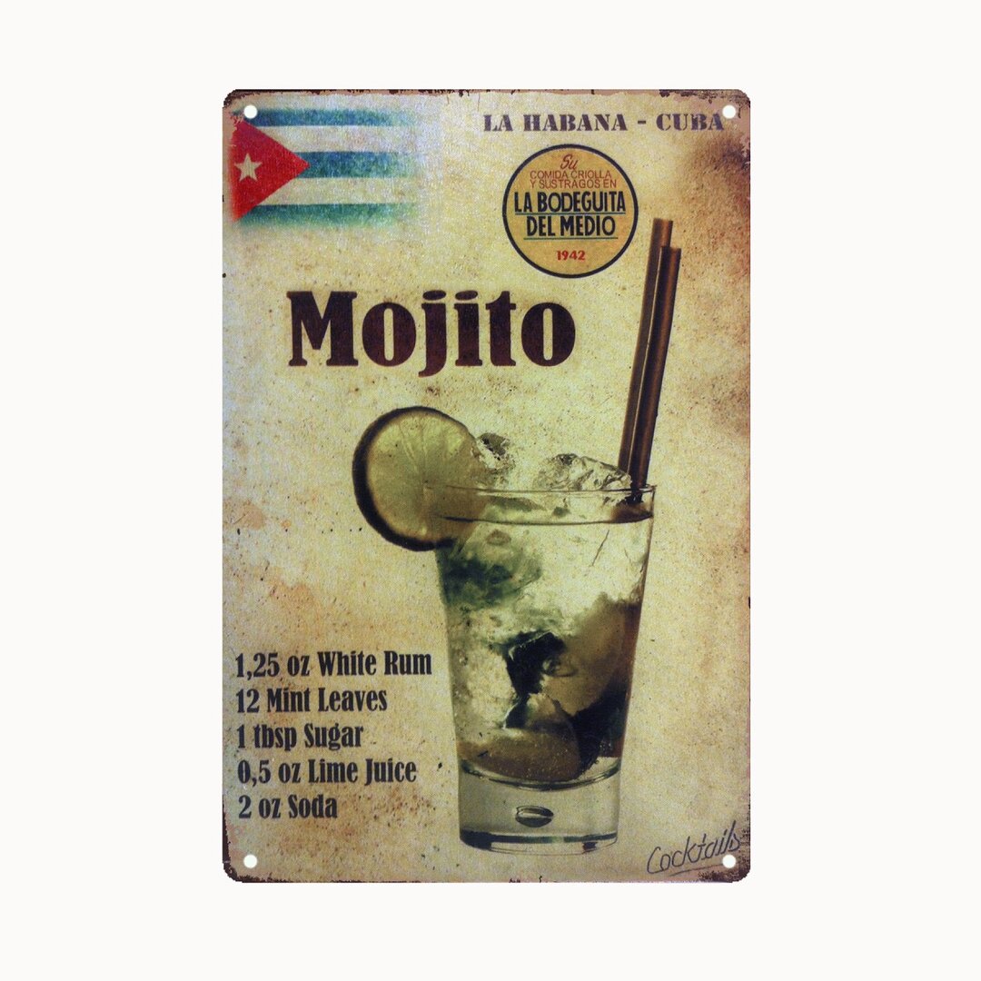 Blechschild Mojito