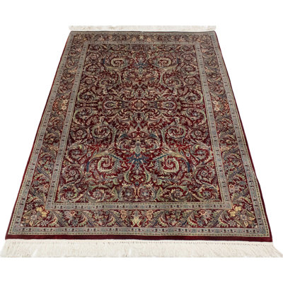 Wali One-of-a-Kind 4' X 6'3" New Age Wool Area Rug in Red