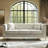 Eugeniu 83.46" Tufted Velvet Sofa with Gold Metal Legs, 3-Seater Upholstered Couch for Living Room, Beige-1092845138