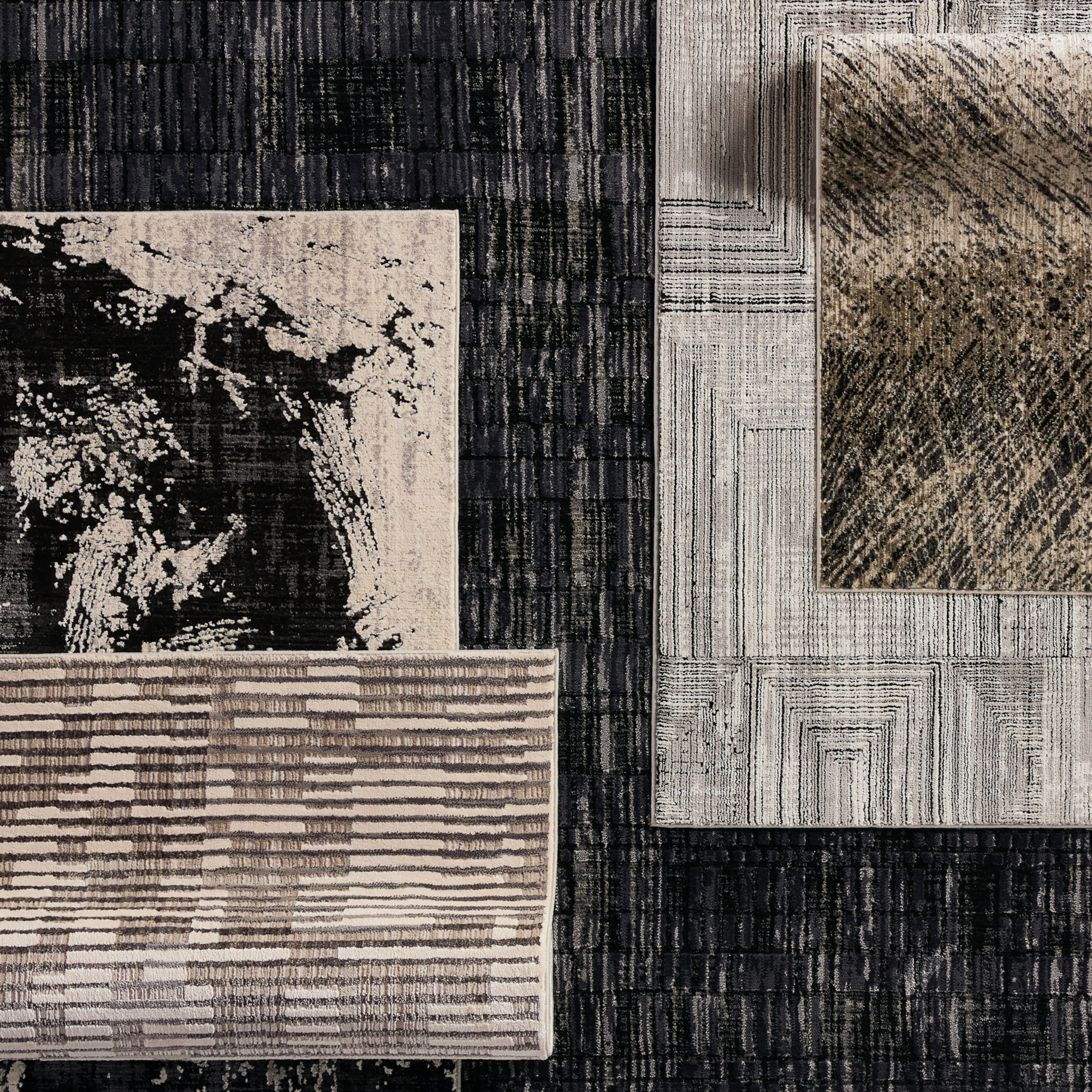 Erwin Gray/Cream/Taupe Rug, Rectangle 10'6" x 14'