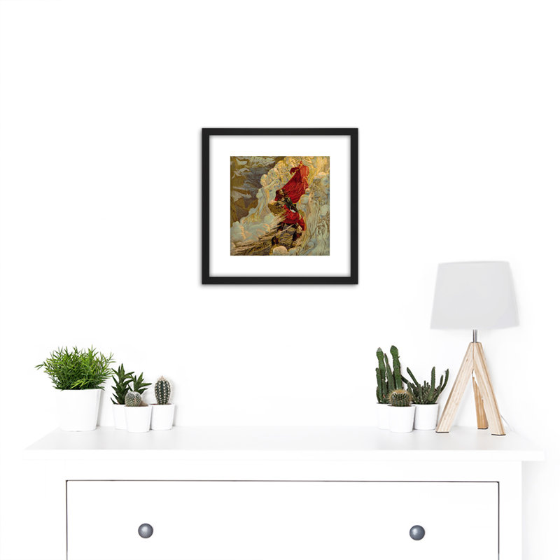 Schwabe D'Indy Fervaal Opera Illustration by Carlos Schwabe - Single Picture Frame Painting
