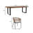 Fabiano Rectangular 8 - Person 235cm Long Dining Set with Cushions and Umbrella-330342917