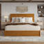 Lit plateforme en bois massif Lamayia avec pied de lit et tiroirs de rangement-846832786-832896266